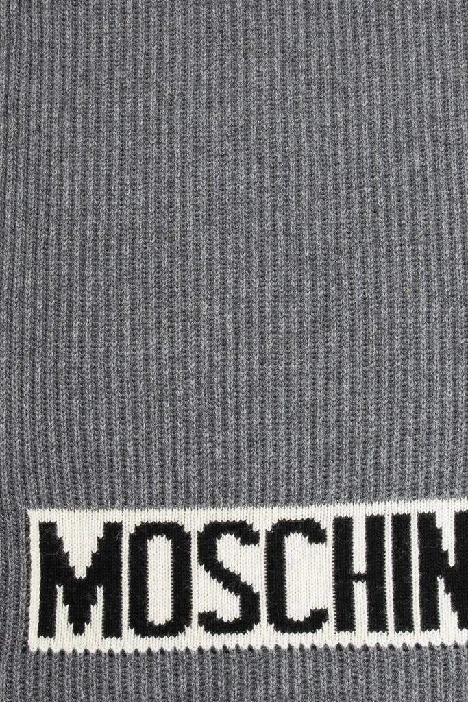 商品Moschino|Moschino Logo Intarsia-Knit Scarf,价格¥618,第2张图片详细描述