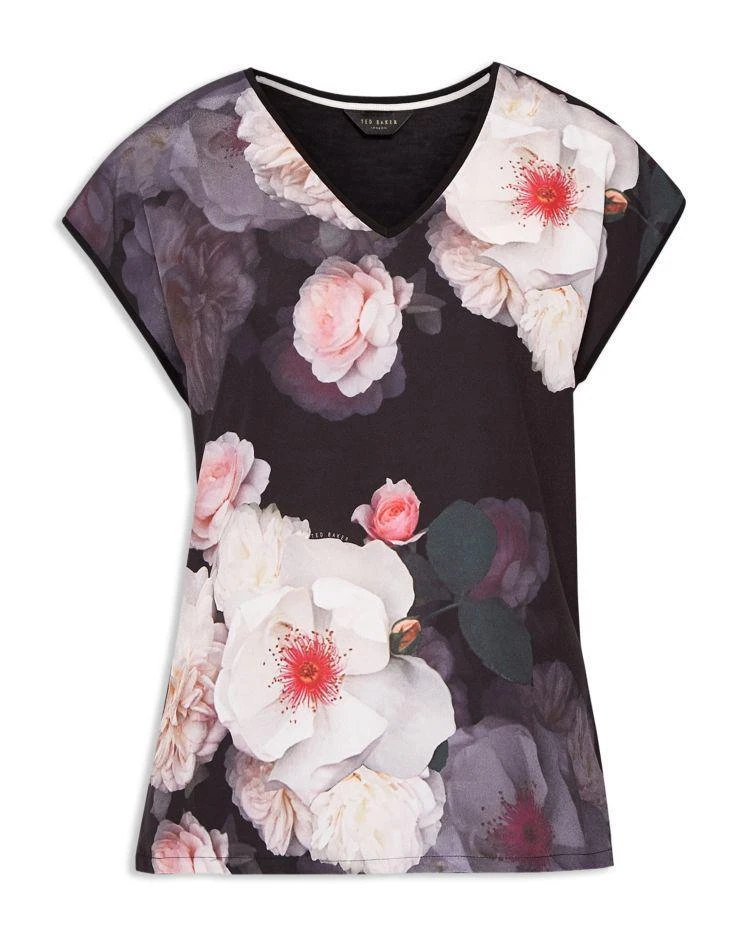 商品Ted Baker London|Ted Baker Stevia Chelsea V-Neck Tee,价格¥489,第4张图片详细描述