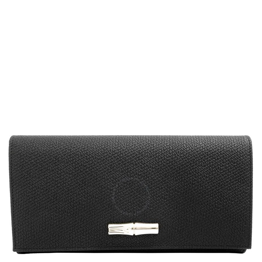 商品Longchamp|Roseau Black Ladies 3.9 x 7.7 in Wallets L3146HPN001,价格¥506,第1张图片