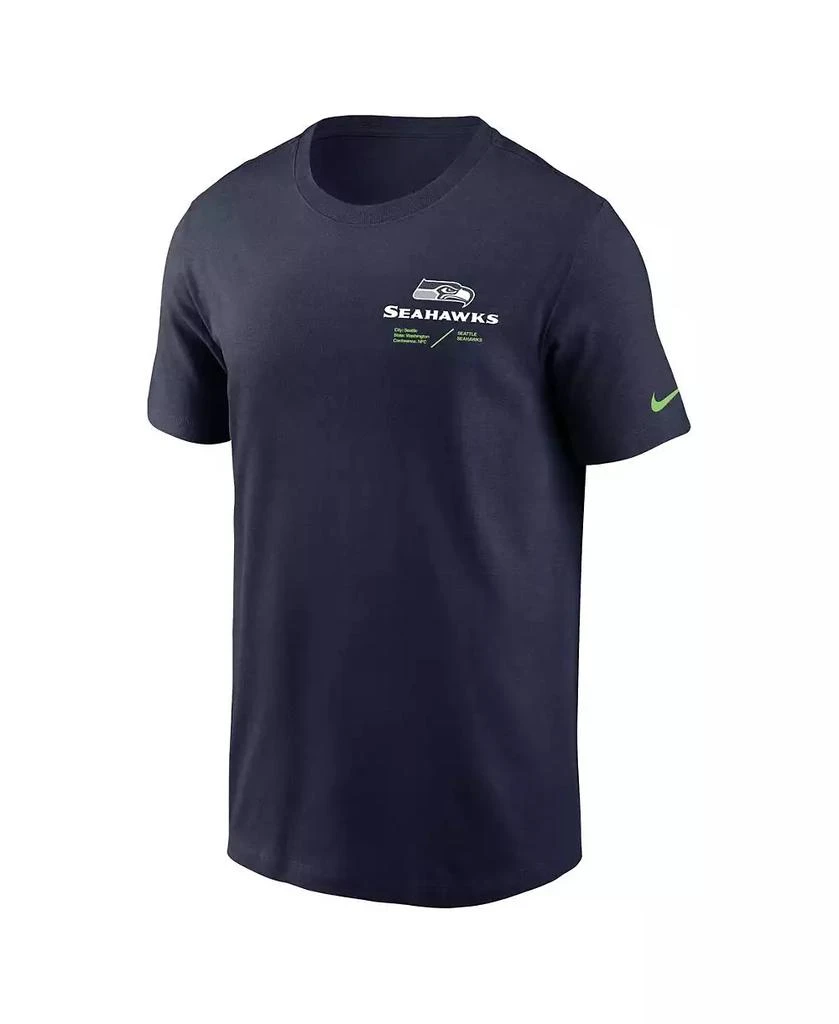 商品NIKE|Men's College Navy Seattle Seahawks Infograph Lockup Performance T-shirt,价格¥244,第2张图片详细描述