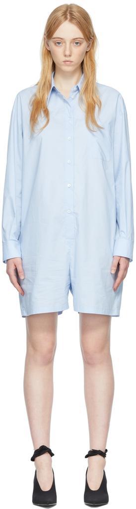 商品MAISON MARGIELA|Blue Cotton Jumpsuit,价格¥1122,第1张图片