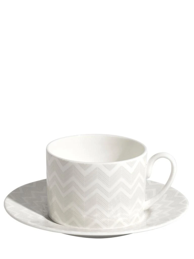 商品Missoni|Zig Zag White 2 Piece Tea Set,价格¥2125,第1张图片