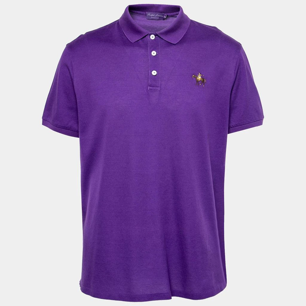 商品[二手商品] Ralph Lauren|Ralph Lauren Purple Cotton Pique Short Sleeve Polo T-Shirt XXL,价格¥808,第1张图片