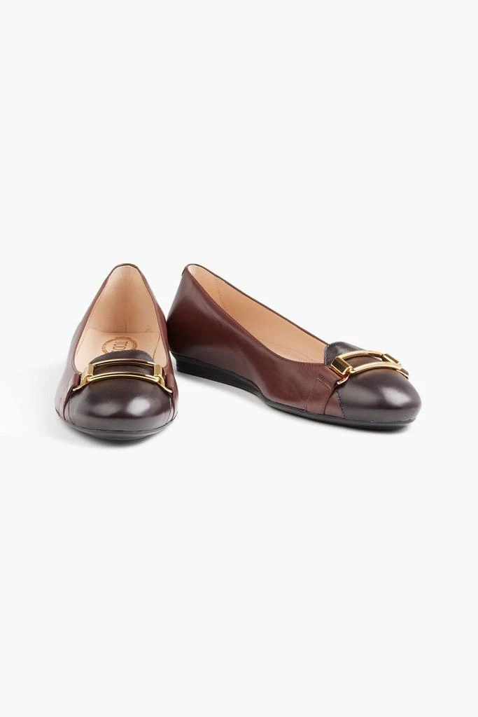 商品Tod's|Two-tone leather ballet flats,价格¥1935,第2张图片详细描述