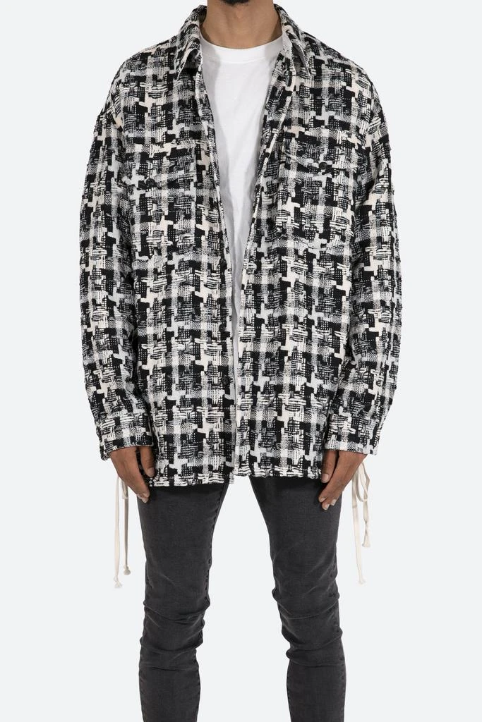 商品MNML|Laced Heavyweight Woven Flannel - Black/White,价格¥214,第1张图片