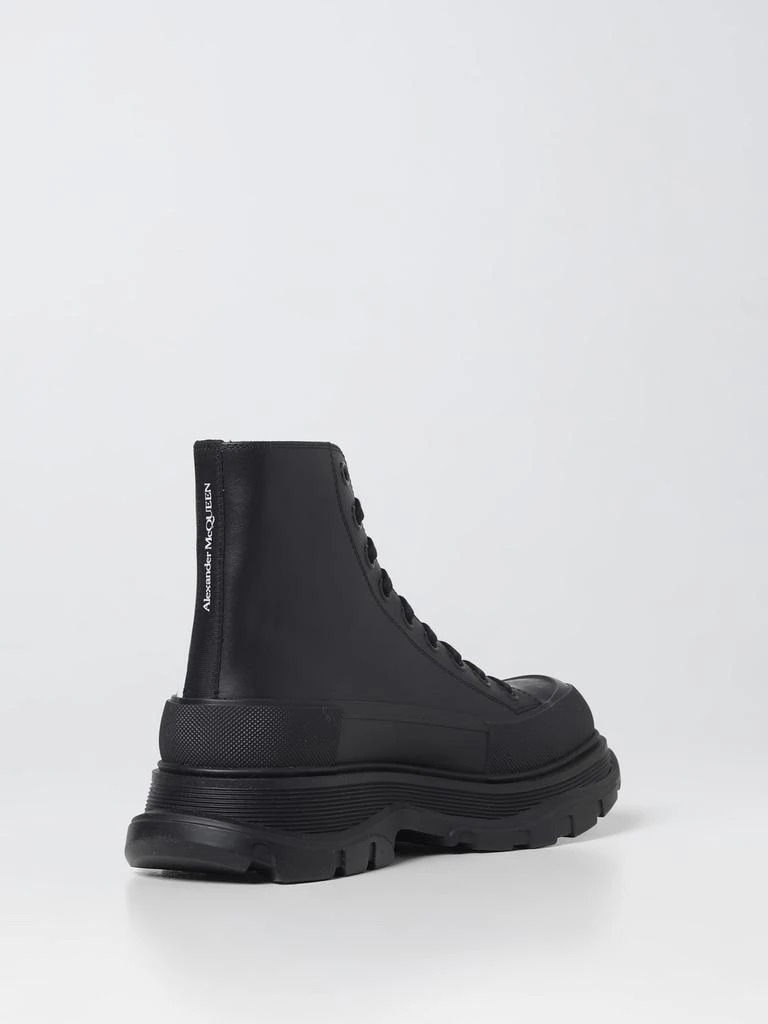 商品Alexander McQueen|Alexander McQueen Tread Slick leather boots with printed logo,价格¥6050,第3张图片详细描述