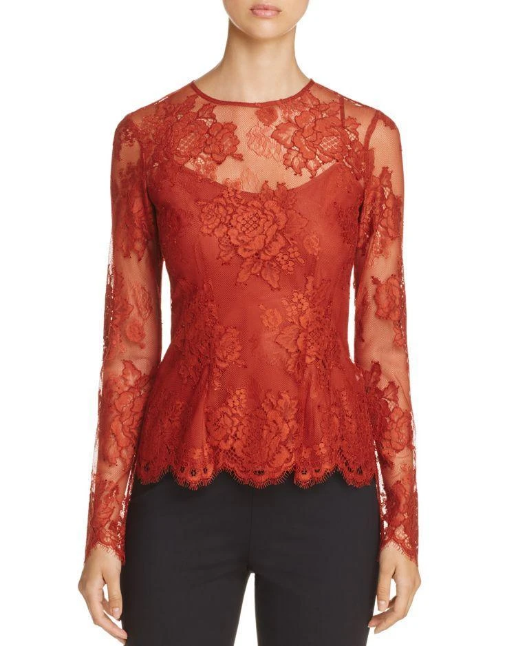 商品DKNY|Long Sleeve Lace Blouse,价格¥376,第1张图片