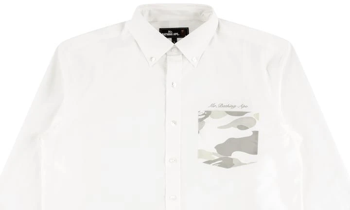 商品Bape|Bape Mr Camo Pocket Shirt,价格¥879,第4张图片详细描述