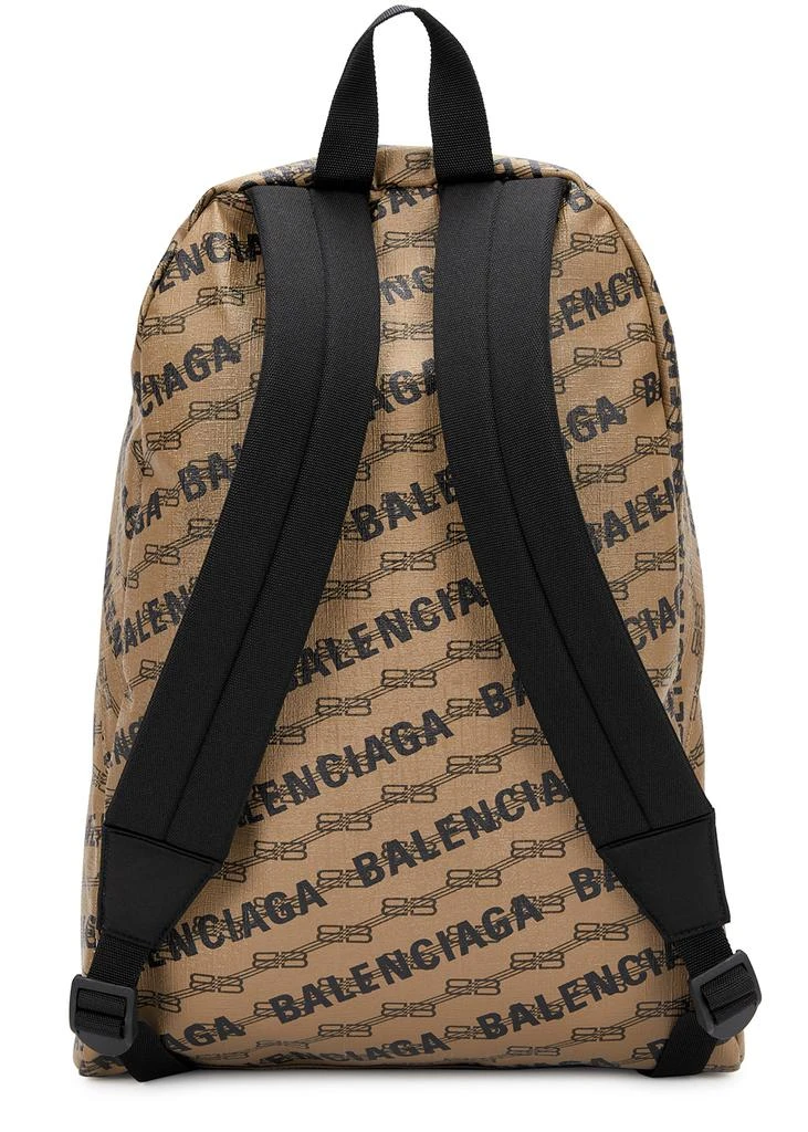 商品Balenciaga|Monogrammed coated canvas backpack,价格¥8306,第2张图片详细描述