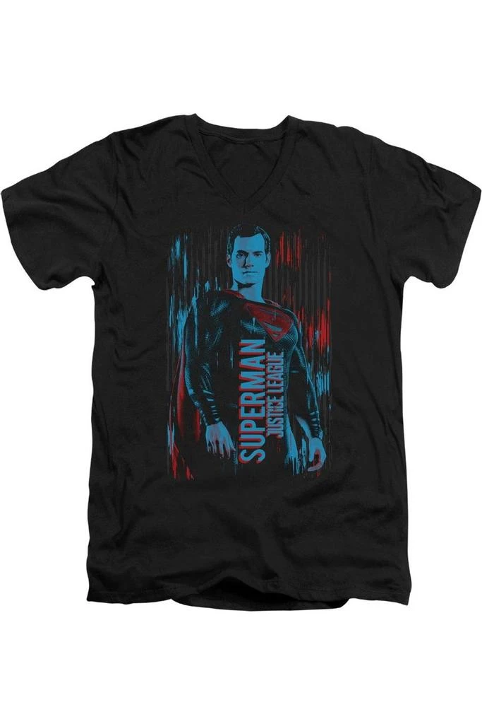 商品Justice League Movie|Superman Short Sleeve Adult V Neck Premium Cotton Tee / T-Shirt,价格¥229,第1张图片