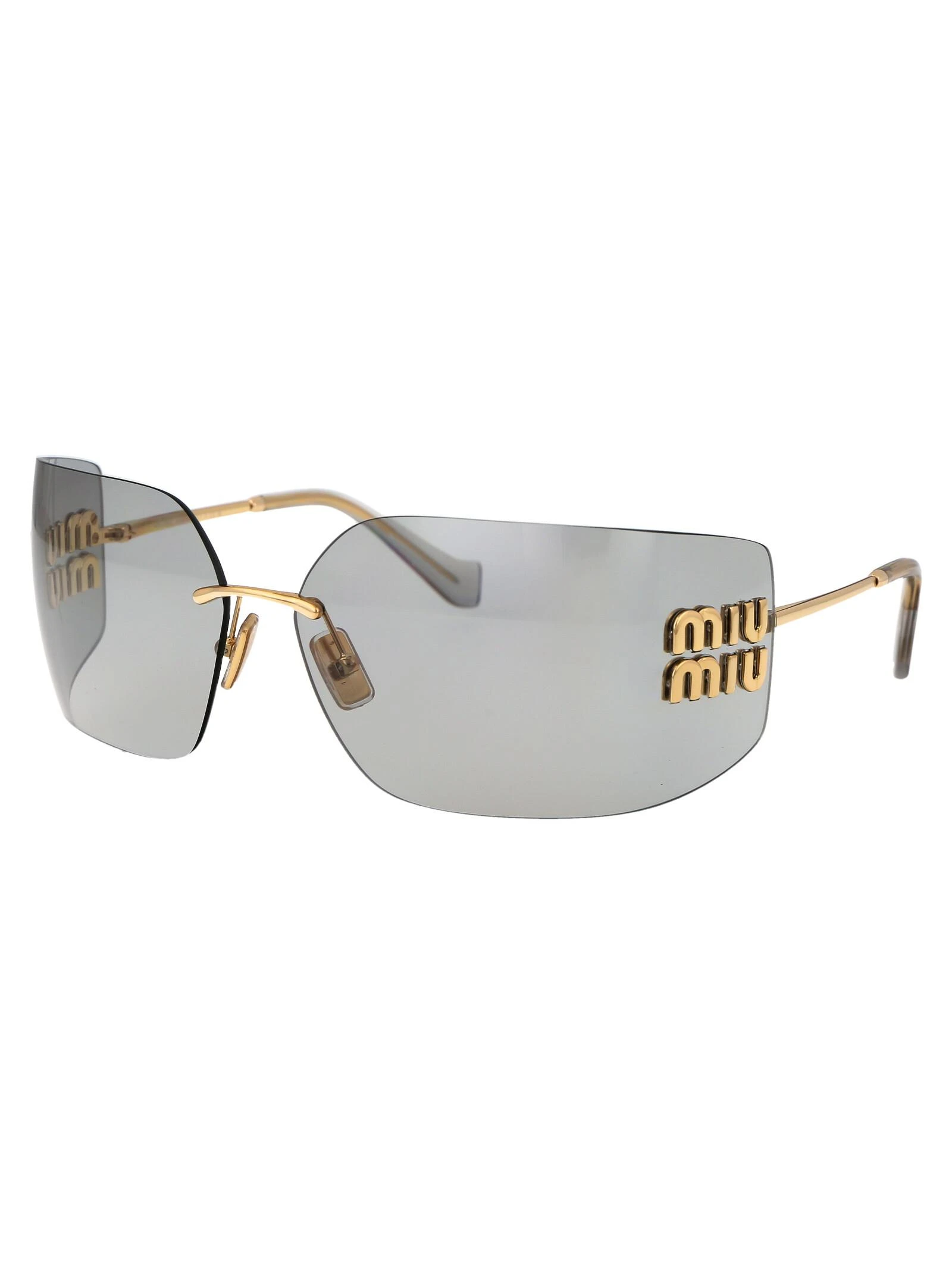 商品【商品预售7天】 Miu Miu|Miu Miu 女士眼镜 0MU54YS5AK30B 金色,价格¥3361,第4张图片详细描述