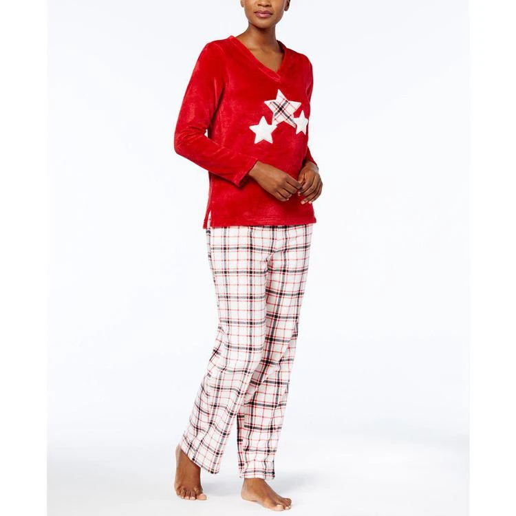 商品Charter Club|Plush Appliqué Pajama Set, Created for Macy's,价格¥82,第1张图片