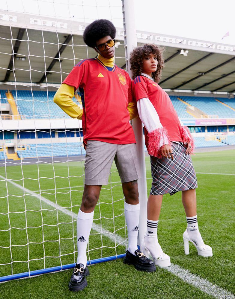 商品Adidas|adidas Football Spain World Cup 2022 unisex home shirt in red,价格¥624,第6张图片详细描述