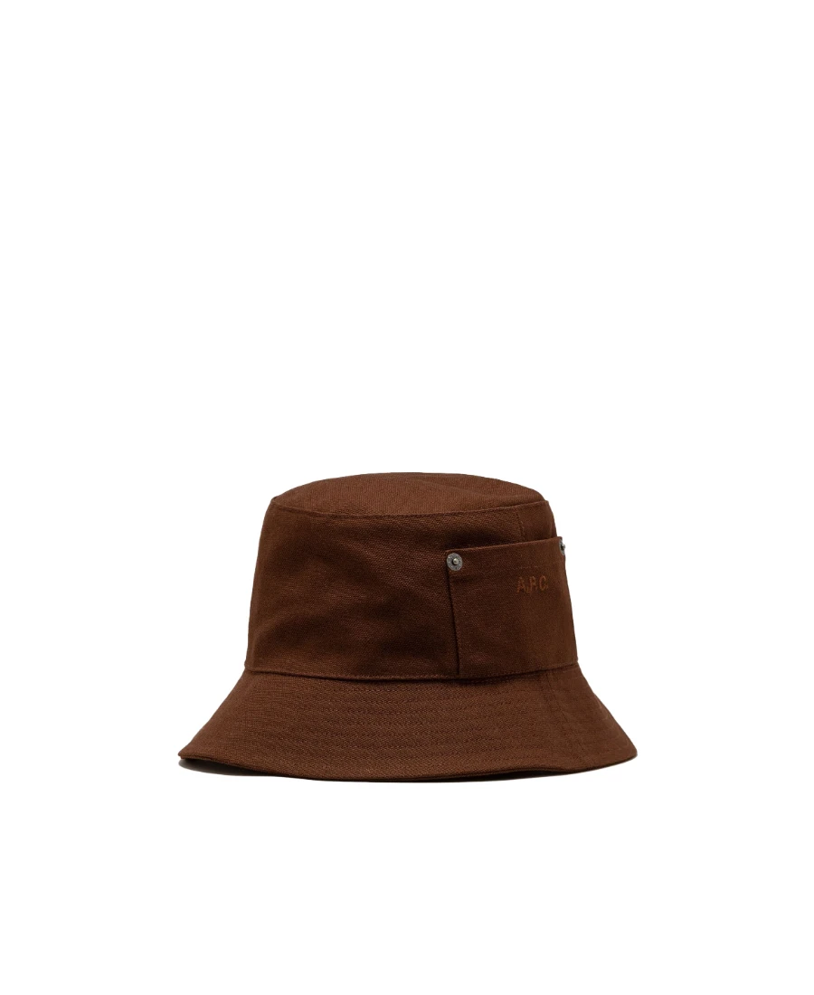 商品A.P.C.|A.P.C. 男士帽子 COCPRM24125CAJ 棕色,价格¥779,第1张图片