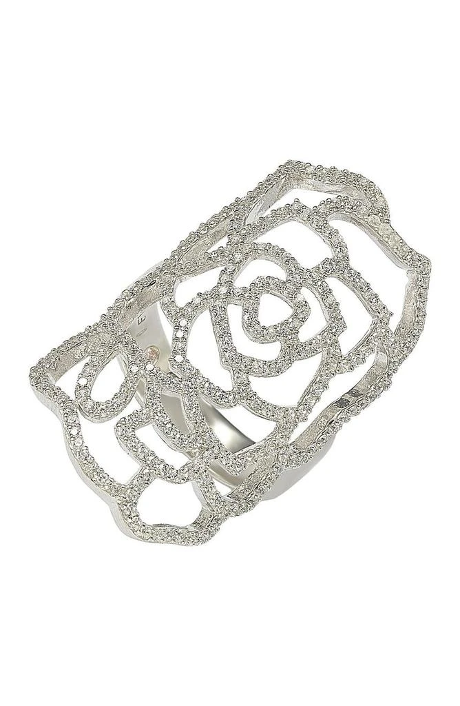 商品Suzy Levian|Sterling Silver CZ Armor Ring,价格¥895,第1张图片