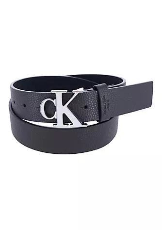 商品Calvin Klein|Klein Mens Monogram Buckle Belt,价格¥318,第1张图片