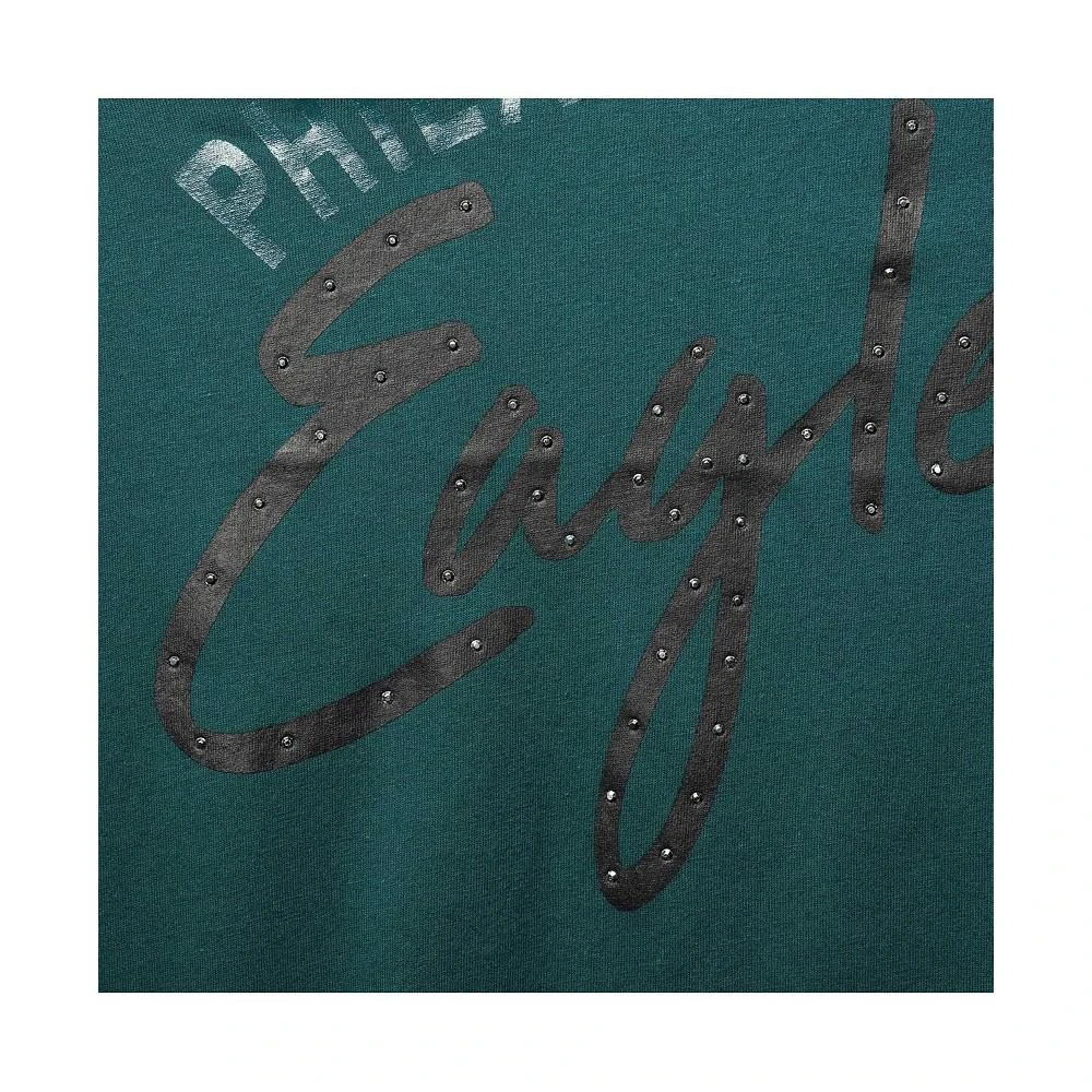 商品Tommy Hilfiger|Women's Midnight Green Philadelphia Eagles Riley V-Neck T-shirt,价格¥211,第4张图片详细描述