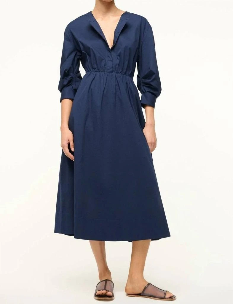商品Staud|Cafu Dress In Navy,价格¥1682,第1张图片