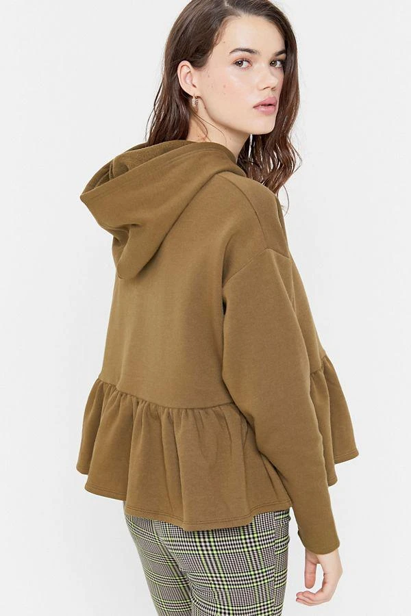 商品Urban Outfitters|UO Peplum Pullover Hoodie Sweatshirt,价格¥151,第3张图片详细描述