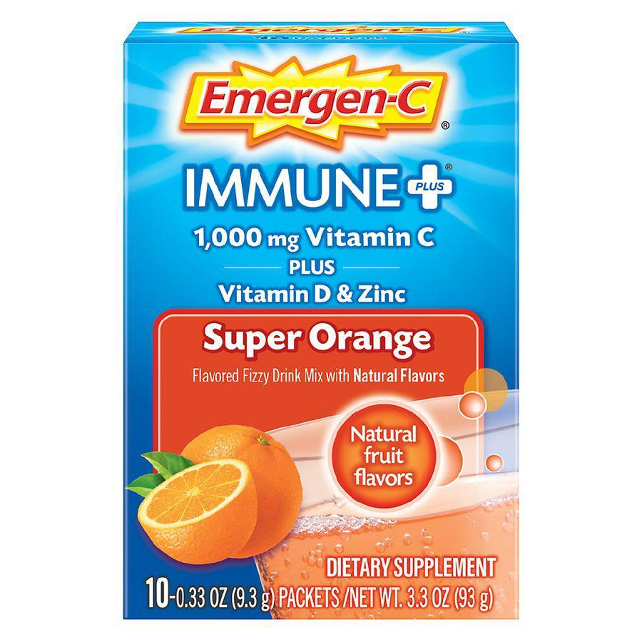 商品Emergen-C|Drink Mix with 1000 mg Vitamin C Plus Vitamin D & Zinc,价格¥48,第1张图片