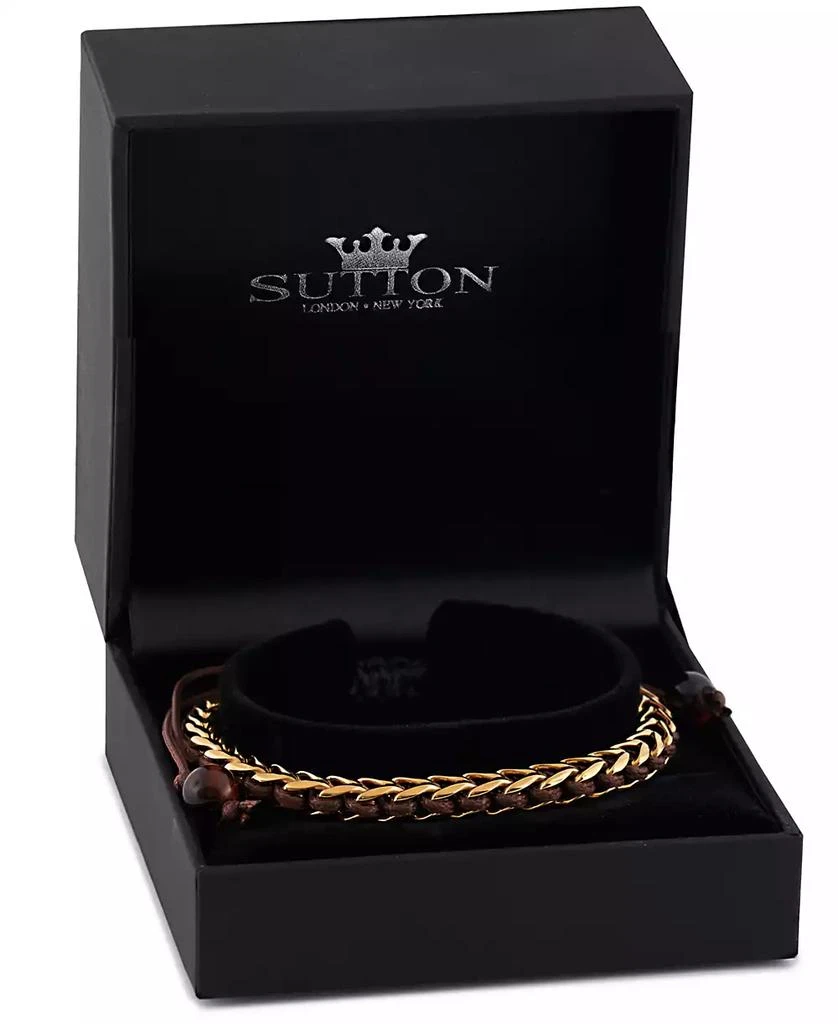 商品Rhona Sutton|Gold Arrow Chain Wax Cord Stainless Steel Bracelet,价格¥642,第4张图片详细描述