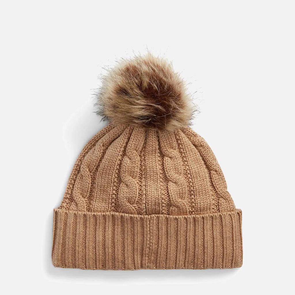 Lauren Ralph Lauren Pompom Cable-Knit Beanie商品第2张图片规格展示