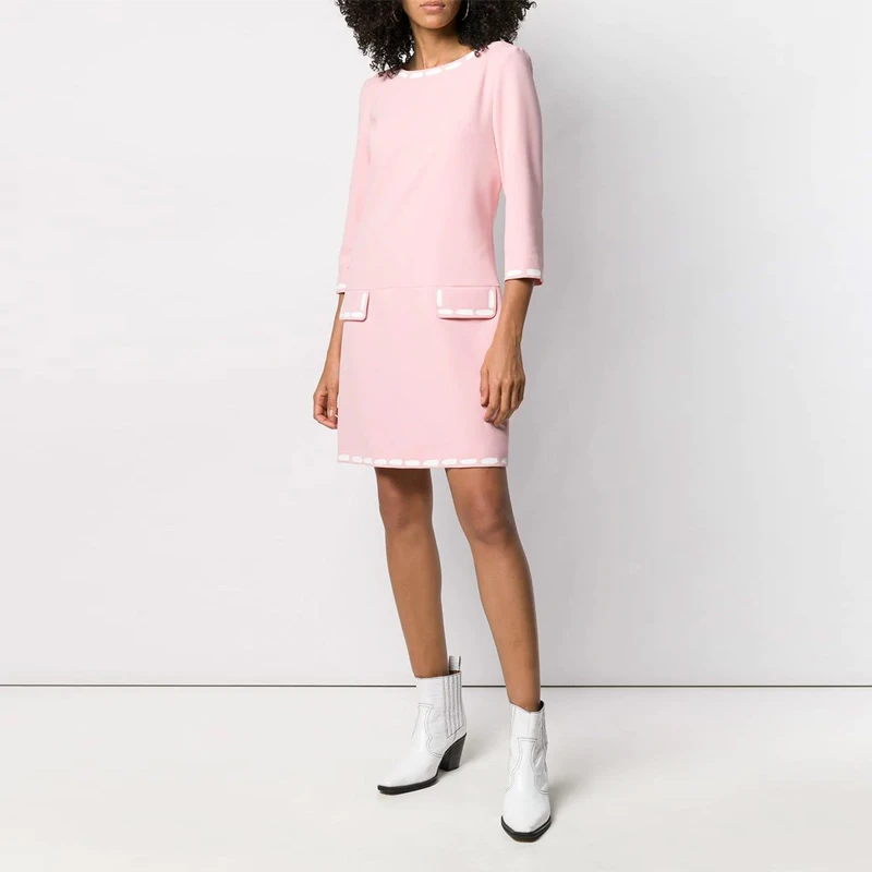 商品Moschino|Moschino 莫斯奇诺 女士浅粉色短款迷你连衣裙 EA0468-0524-1224,价格¥4403,第1张图片