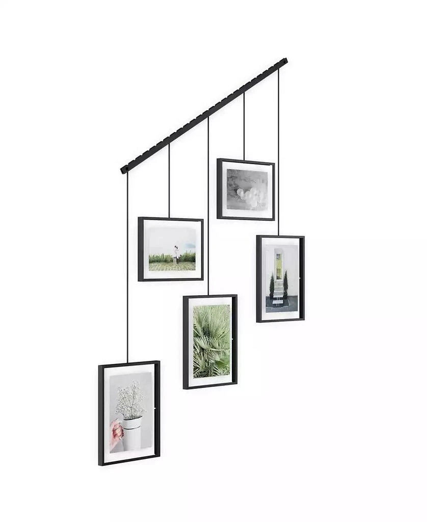 商品Umbra|Exhibit 26" x 27.3" Multi Picture Frame Photo Display, Set of 5,价格¥738,第3张图片详细描述