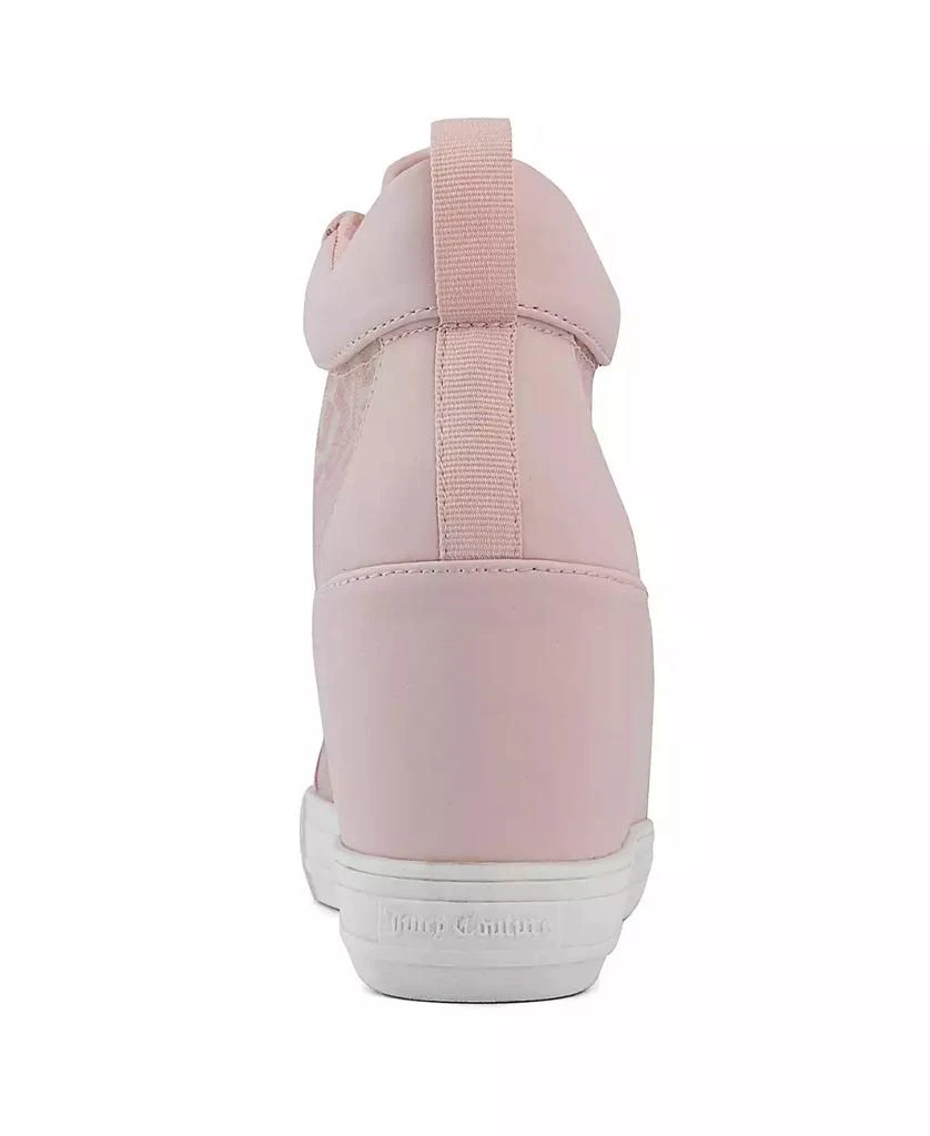 商品Juicy Couture|Women's Jorgia Wedge Lace-Up Sneakers,价格¥393,第3张图片详细描述