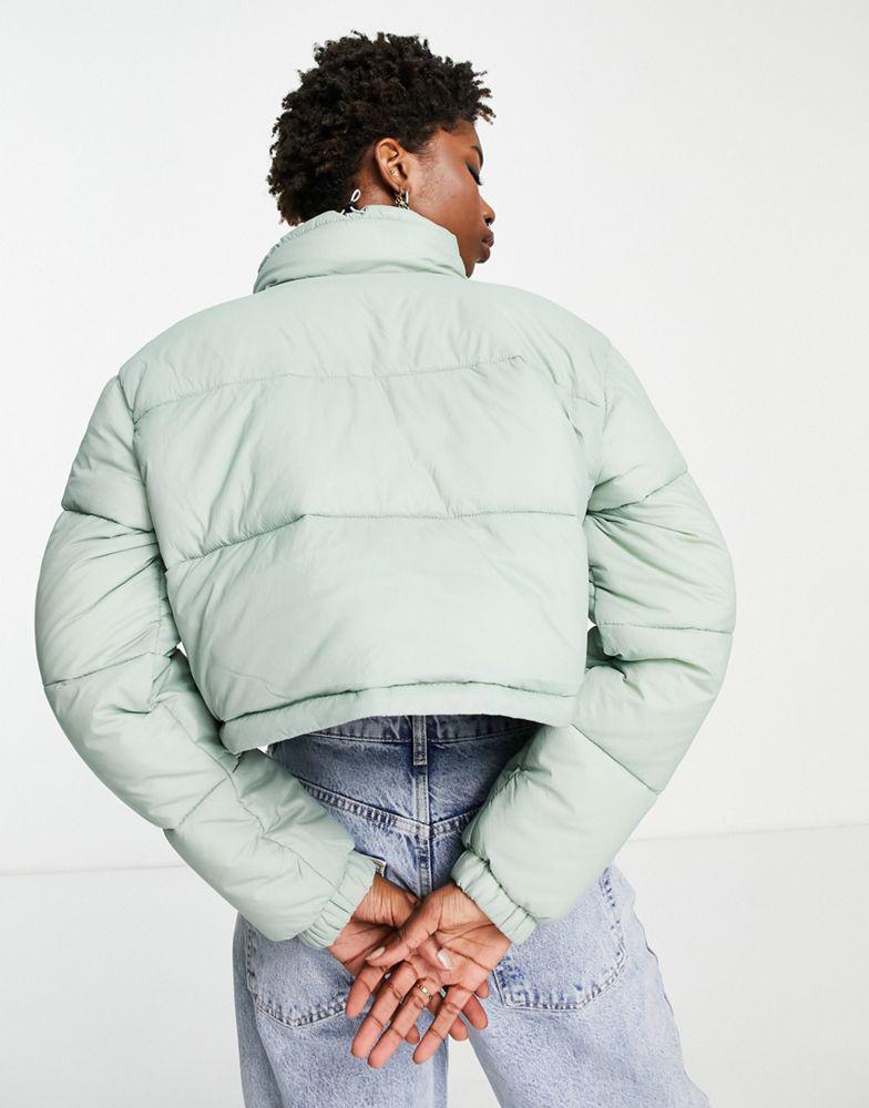 商品DICKIES|Dickies Atlanta cropped puffer jacket in jade green Exclusive at ASOS,价格¥475,第4张图片详细描述