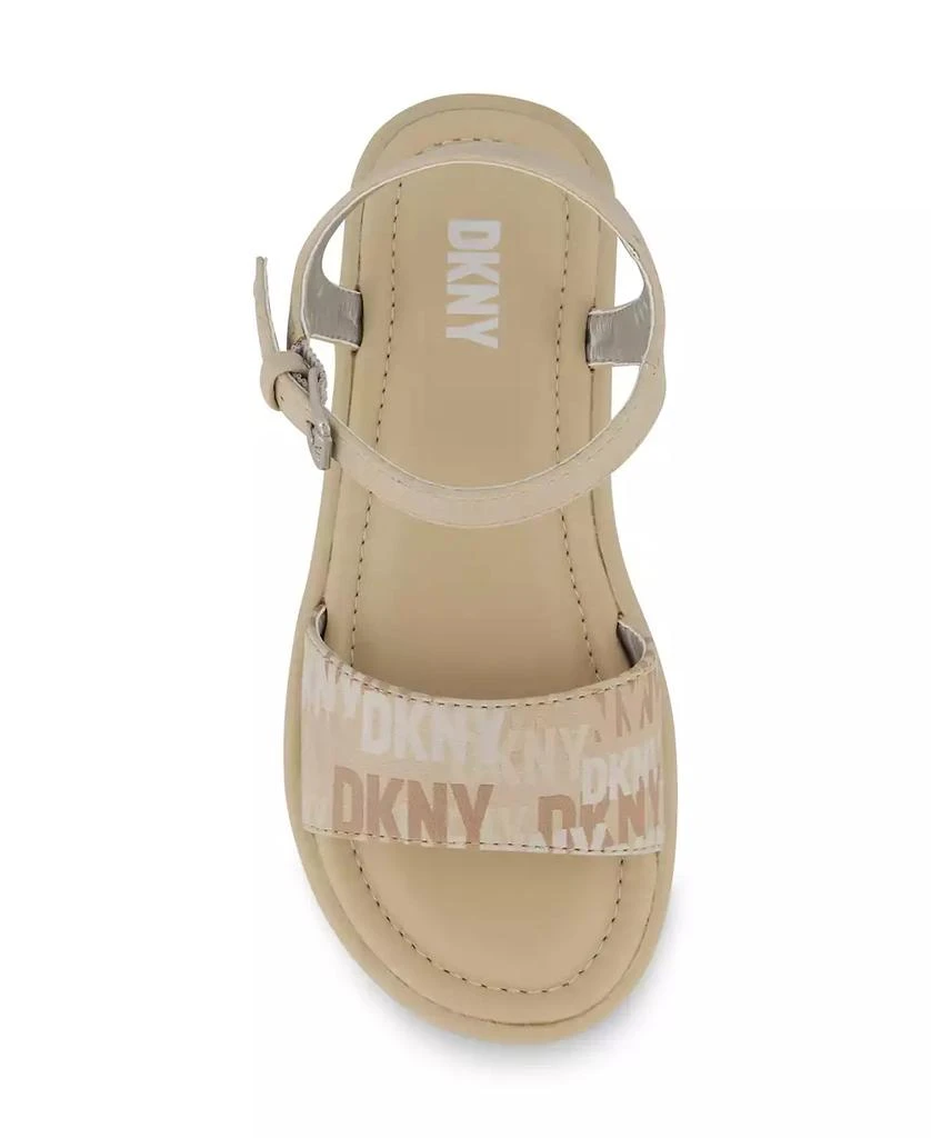 商品DKNY|Little and Big Girls Lottie Marina Logo Sandals,价格¥270,第4张图片详细描述