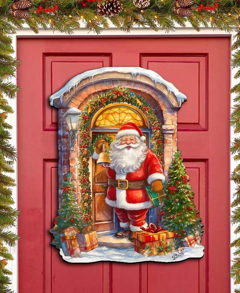 商品Designocracy|Knocking the Christmas Wooden Wall Decor Door Decor G. DeBrekht,价格¥1099,第2张图片详细描述