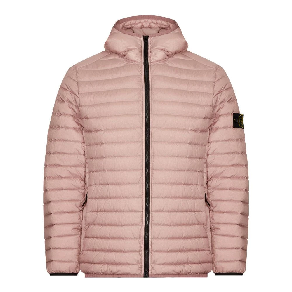 商品Stone Island|Stone Island Loom Woven Chambers Down Jacket - Rose Quartz,价格¥3492,第1张图片