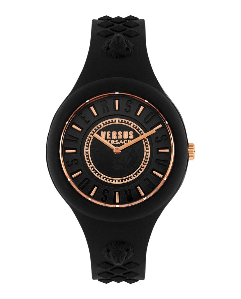 商品Versus Versace|Fire Island Indiglo Silicone Watch,价格¥496,第1张图片