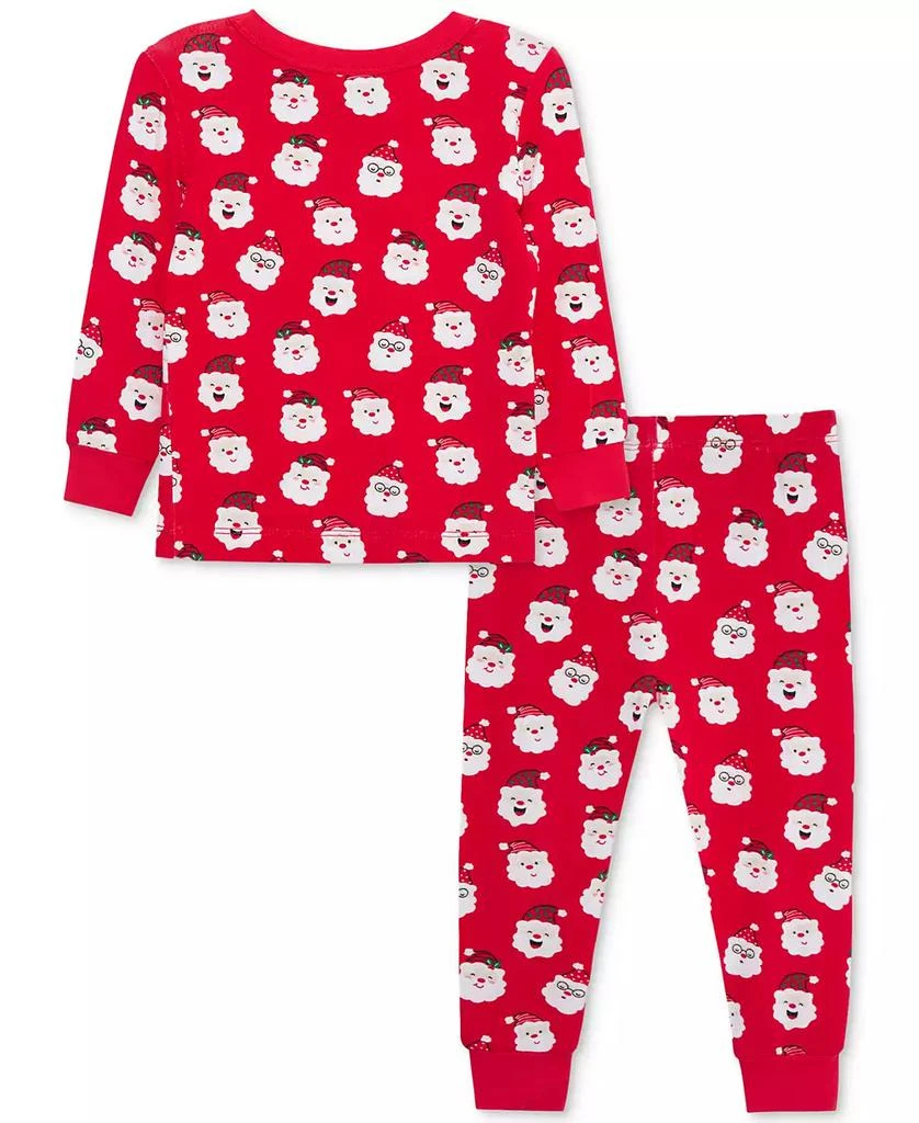 商品Little Me|Baby Santa-Print Pajama Top & Pants, 2 Piece Set,价格¥221,第2张图片详细描述