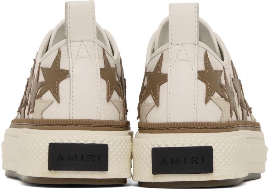 商品AMIRI|White & Brown Stars Court Low-Top Sneakers,价格¥4387,第4张图片详细描述