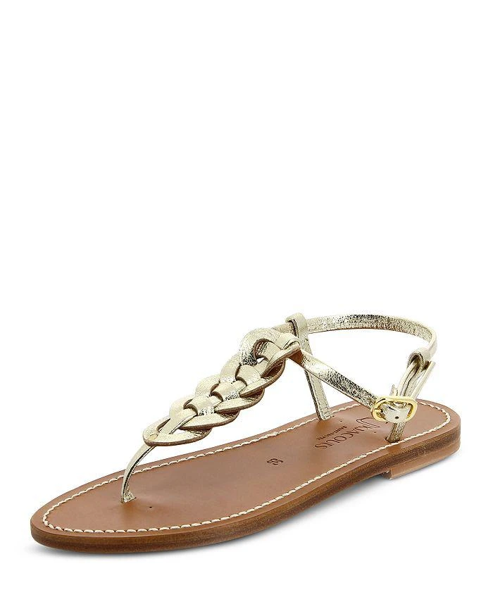商品K.Jacques|Women's Lemovis Woven Strap Thong Sandals,价格¥740,第1张图片