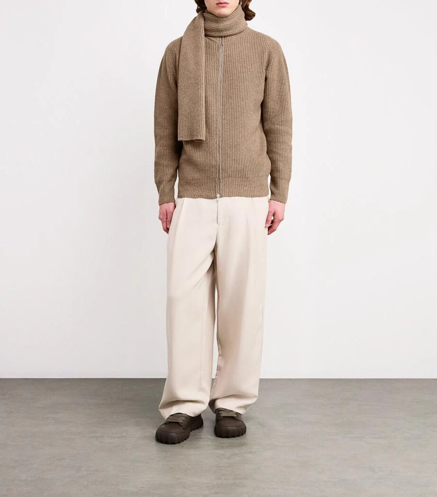 商品John Smedley|Wool-Cashmere Stark Scarf,价格¥1411,第2张图片详细描述