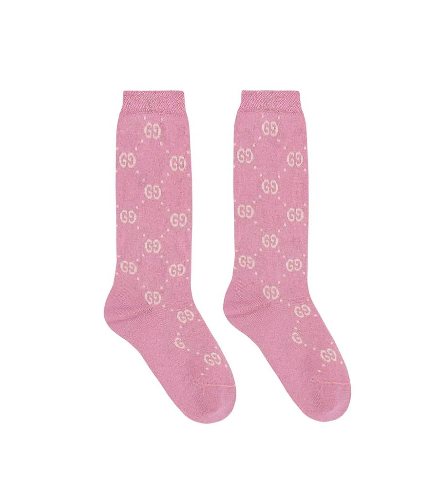 商品Gucci|金属丝面料棉质混纺袜子,价格¥859,第1张图片