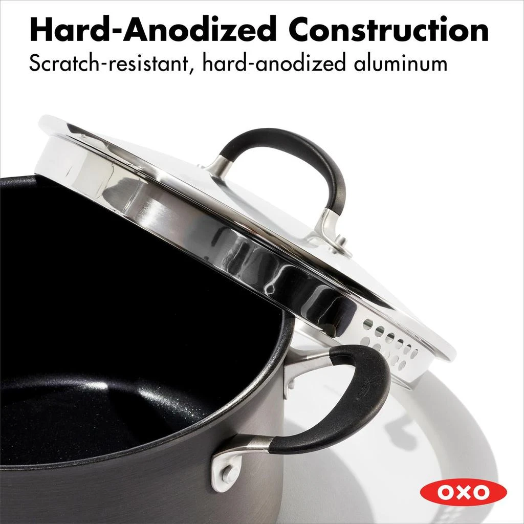 商品OXO|Non-SticK Black Stock Pot With Lid,价格¥899,第3张图片详细描述