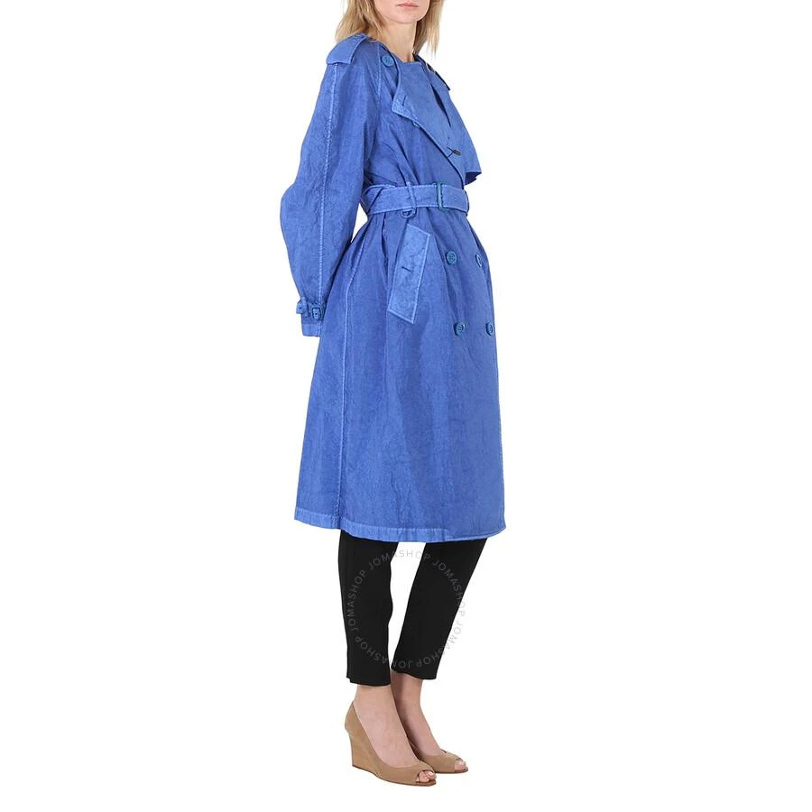 商品Burberry|Ladies Warm Royal Blue Collarless Double Breasted Trench Coat,价格¥3644,第3张图片详细描述