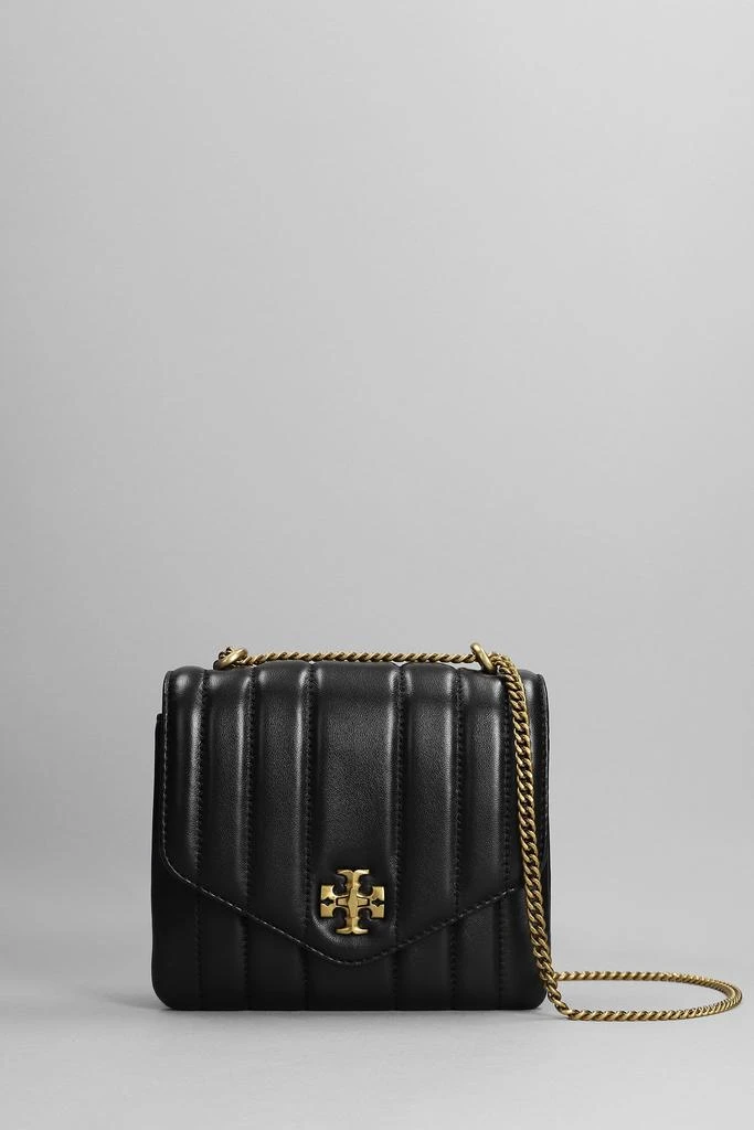 商品Tory Burch|Tory Burch Kira Square Shoulder Bag In Black Leather,价格¥3510,第1张图片