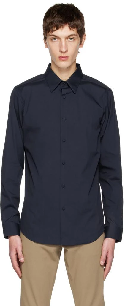 商品Theory|Navy Sylvain Shirt,价格¥612,第1张图片