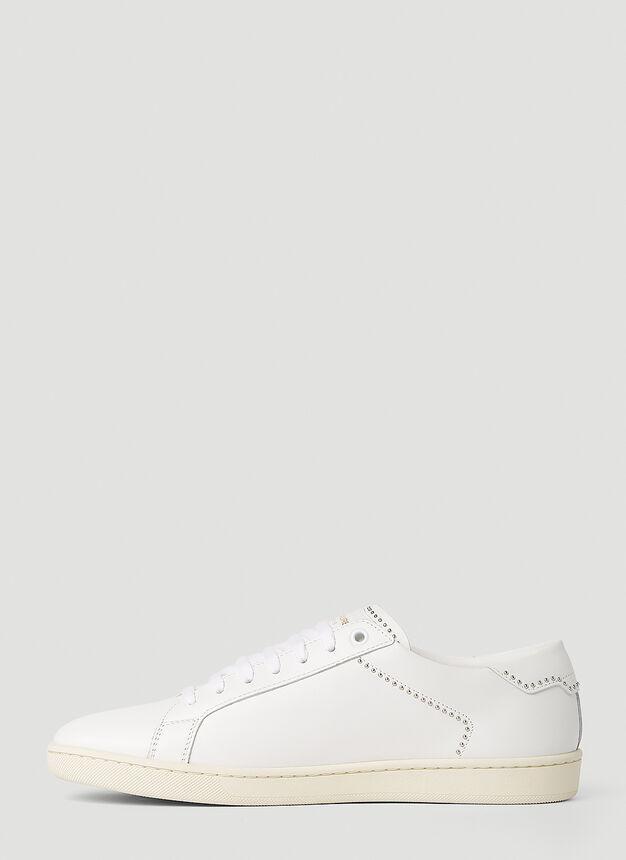 商品Yves Saint Laurent|SL 08 Studded Sneakers in White,价格¥4683,第5张图片详细描述