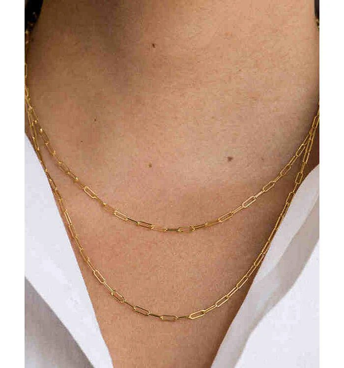 商品Zoe Lev|14K Yellow Gold Open Link Chain Necklace, 16",价格¥14883,第5张图片详细描述