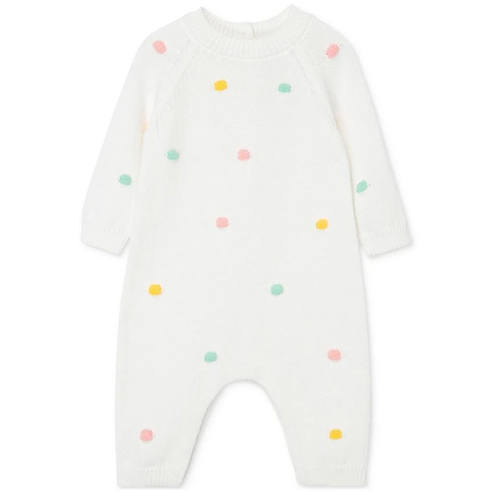 商品Little Me|Baby Pastel Dots Sweater-Knit Coverall,价格¥204,第1张图片