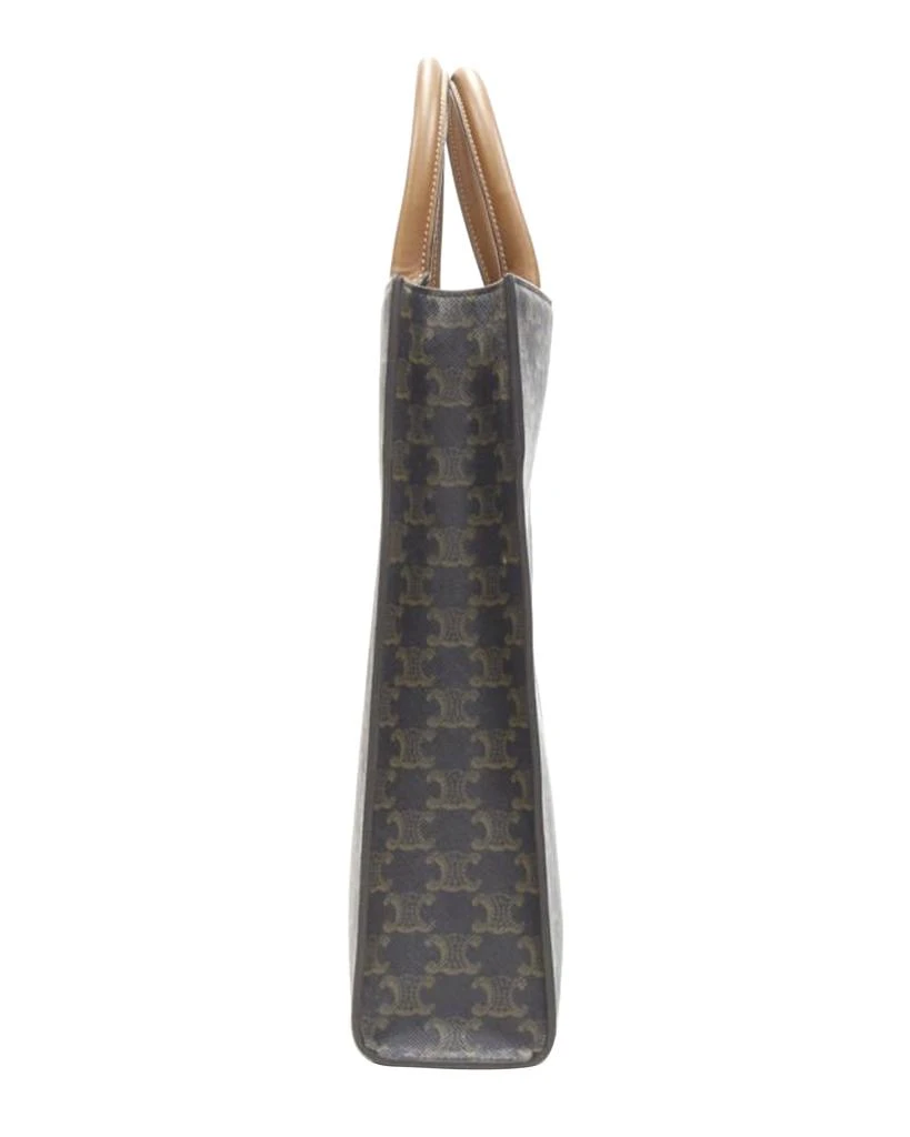 商品[二手商品] Celine|CELINE Hedi Slimane Triomphe Canvas brown monogram Vertical Cabas tote bag,价格¥19706,第4张图片详细描述