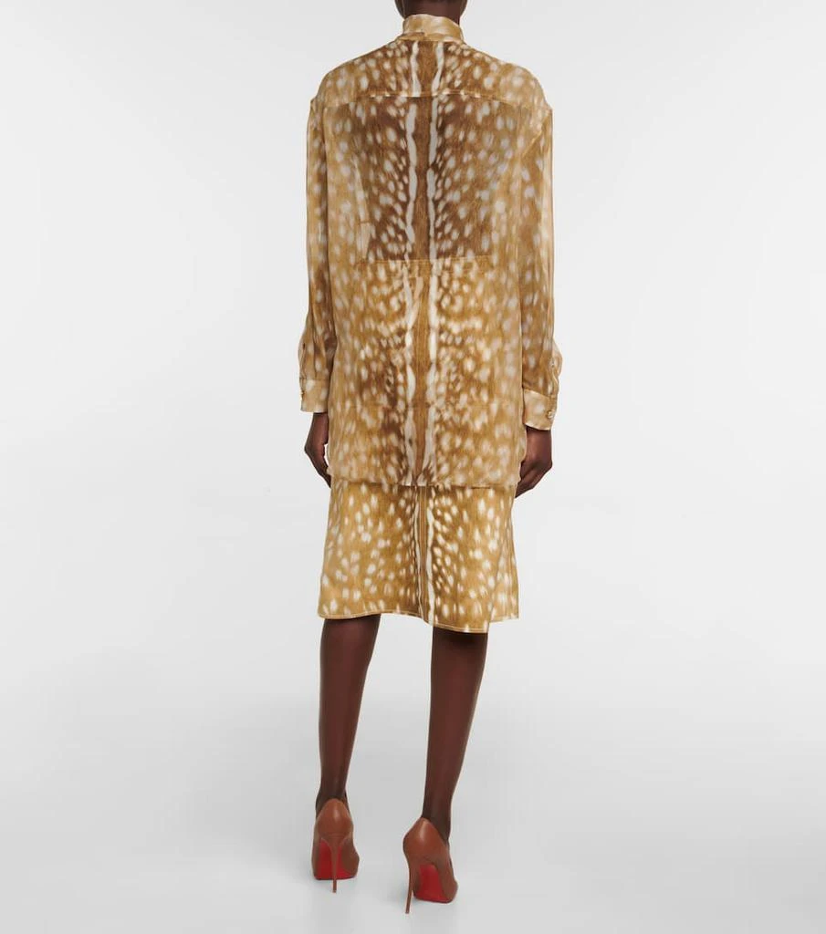 商品Burberry|颈部系带印花真丝女式上衣,价格¥14704,第3张图片详细描述