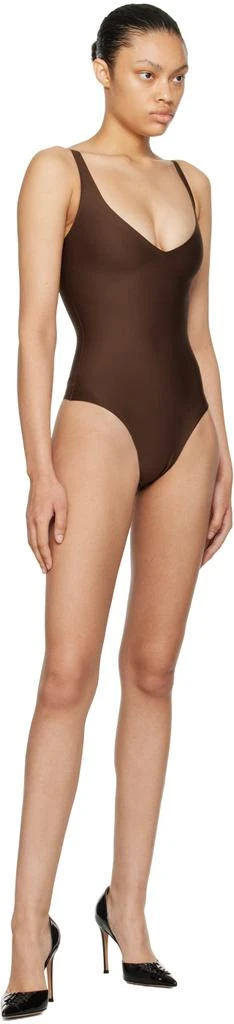 商品SKIMS|Brown SKIMS Body Plunge Bodysuit,价格¥589,第4张图片详细描述