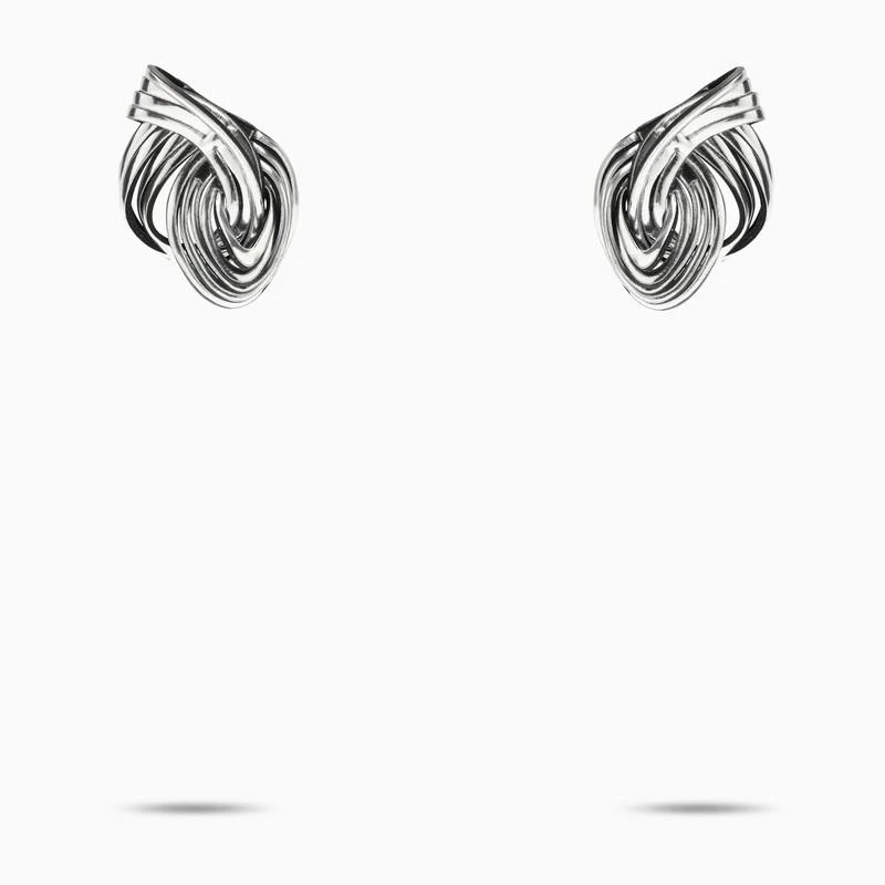 商品SO-LE STUDIO|Not a Knot metallic silver earrings,价格¥1395,第1张图片